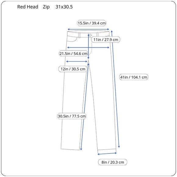 Rare Mint Condition Red Head Green Men’s Zip-Up Jeans Size 31x30.5 – Stylish - Picture 2 of 12
